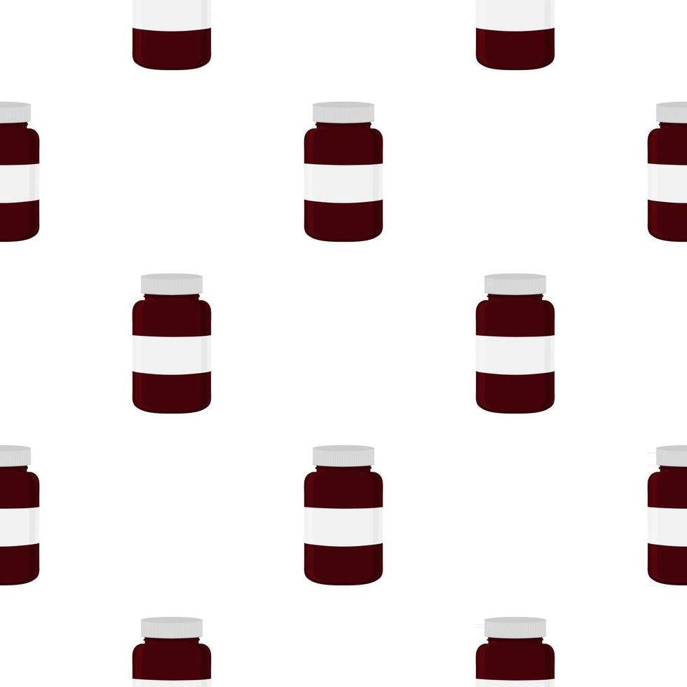 big colored set different types of pills inside close jar vector