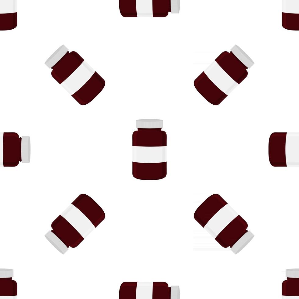 big colored set different types of pills inside close jar vector