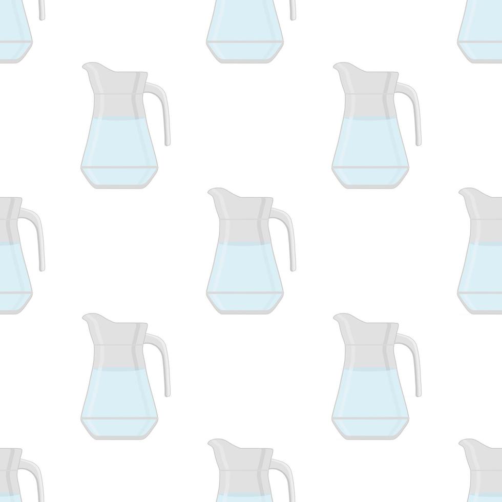 Illustration on theme colored set identical types glass jugs vector