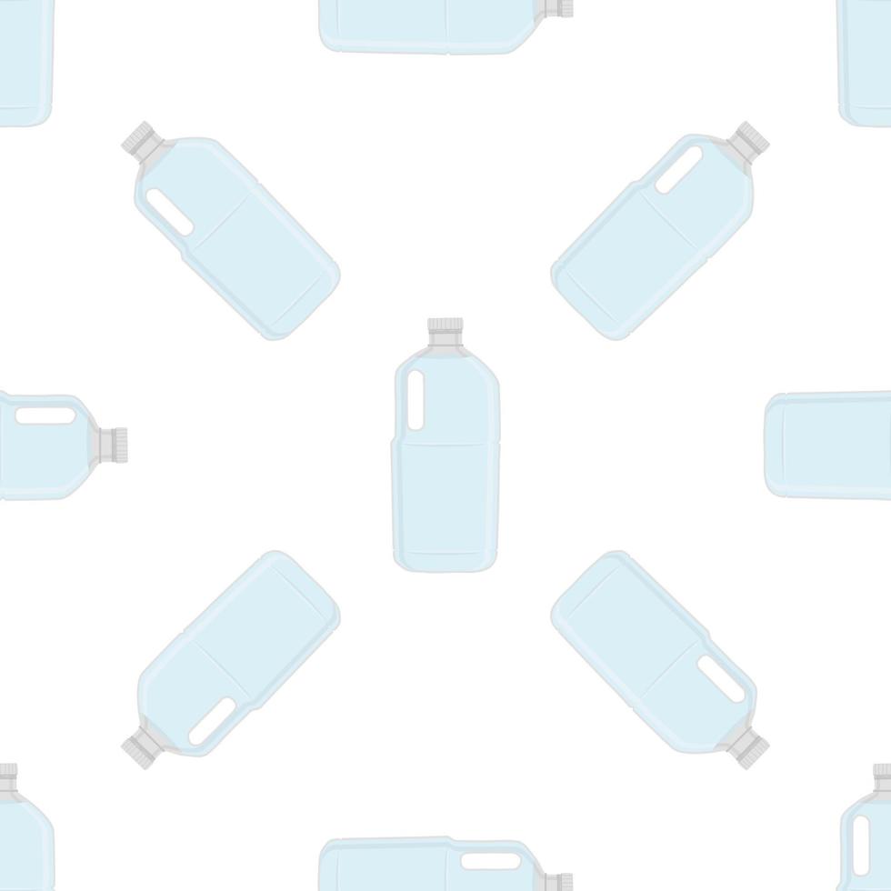 Illustration on theme set identical types plastic bottles vector