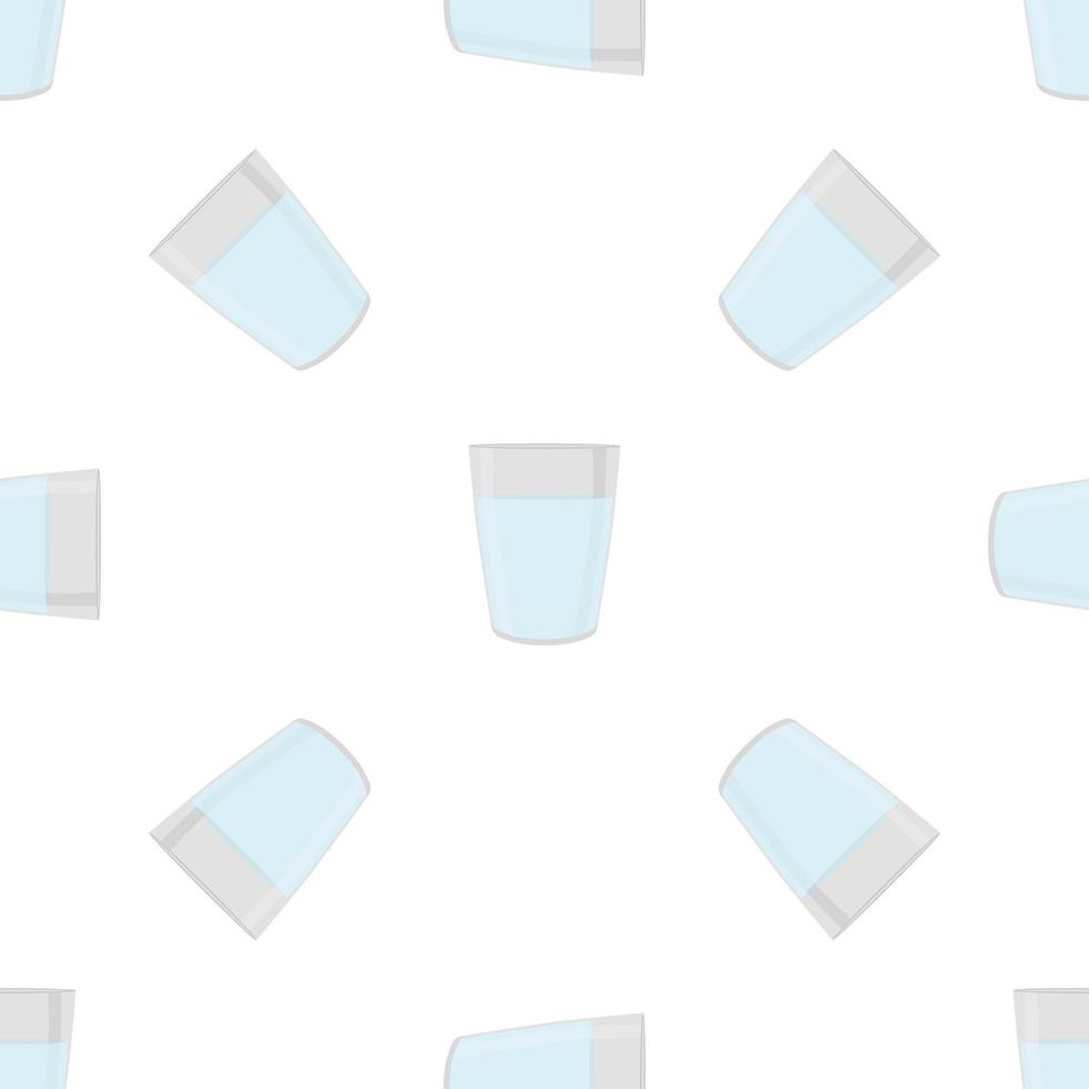 Illustration on theme colored set identical types glass cups vector