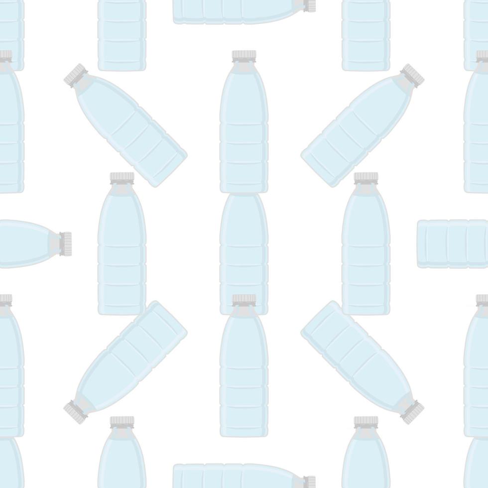 Illustration on theme set identical types plastic bottles vector