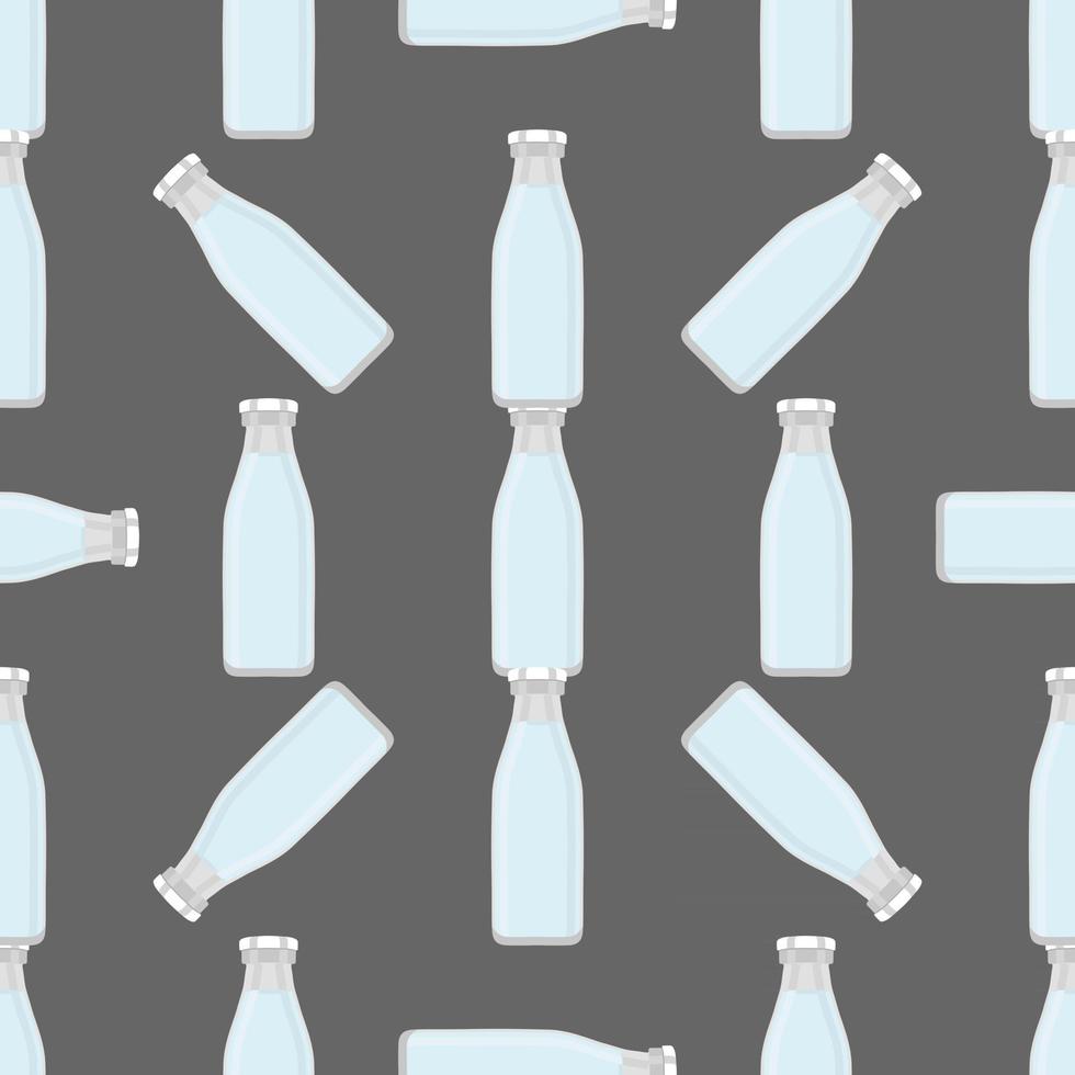 Illustration on theme set identical types glass bottles vector