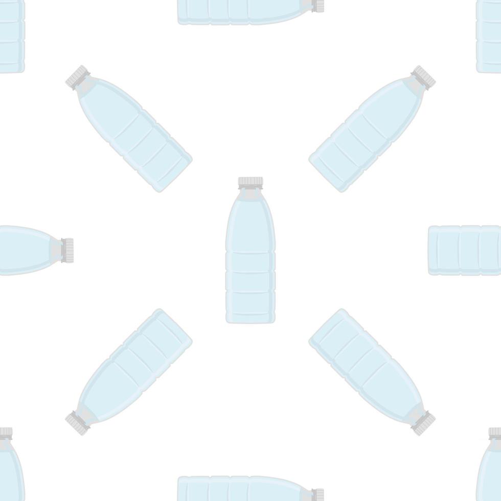 Illustration on theme set identical types plastic bottles vector