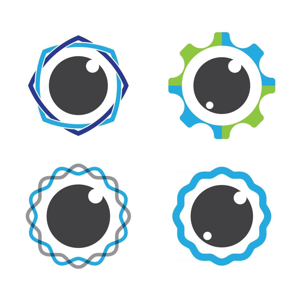 imágenes de logo cuidado de ojos vector