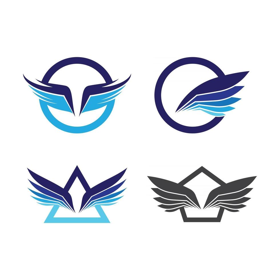 Wing logo images vector