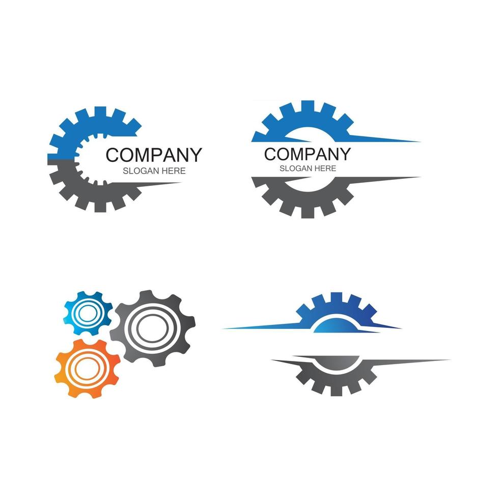 Gear logo images vector