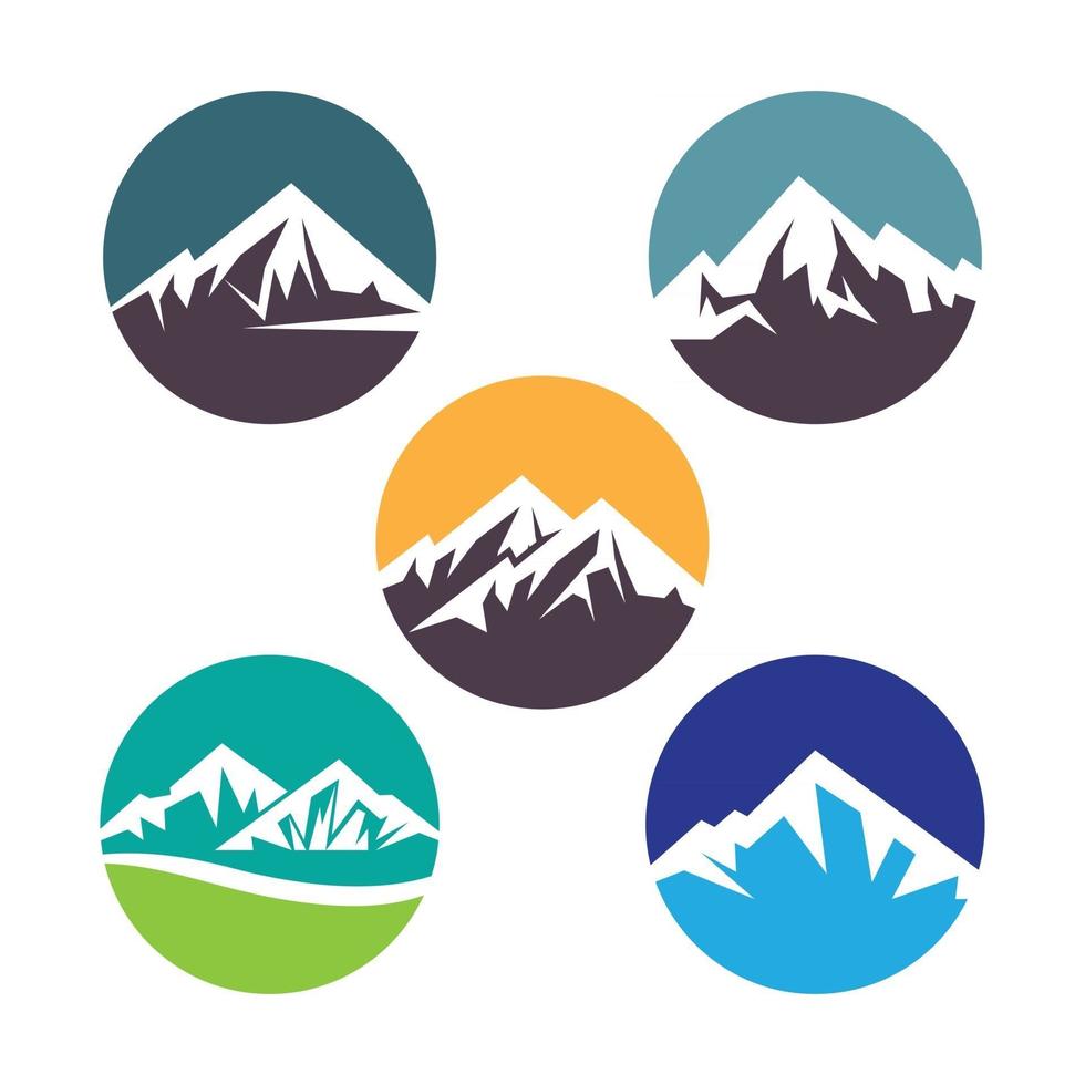Mountain logo images vector