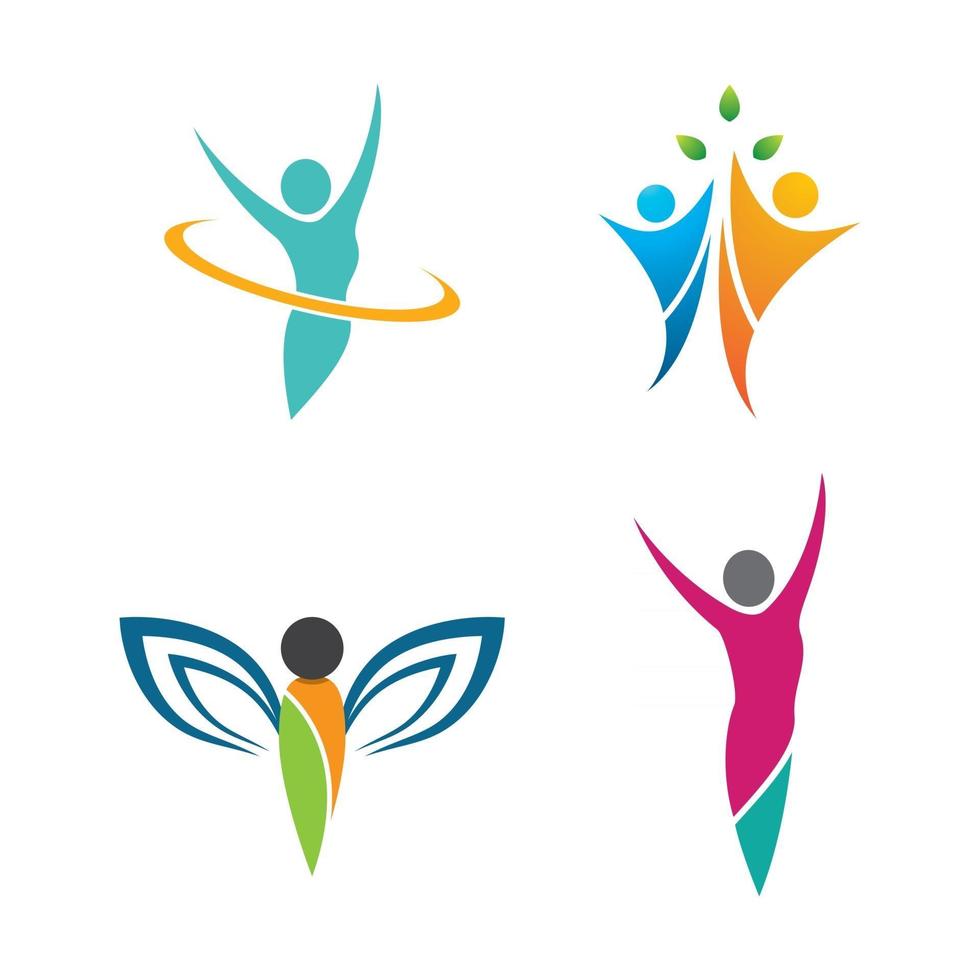 Wellness logo images design vector