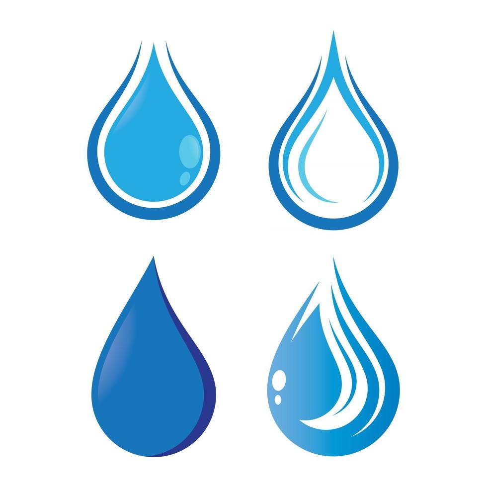 Water drop logo images vector