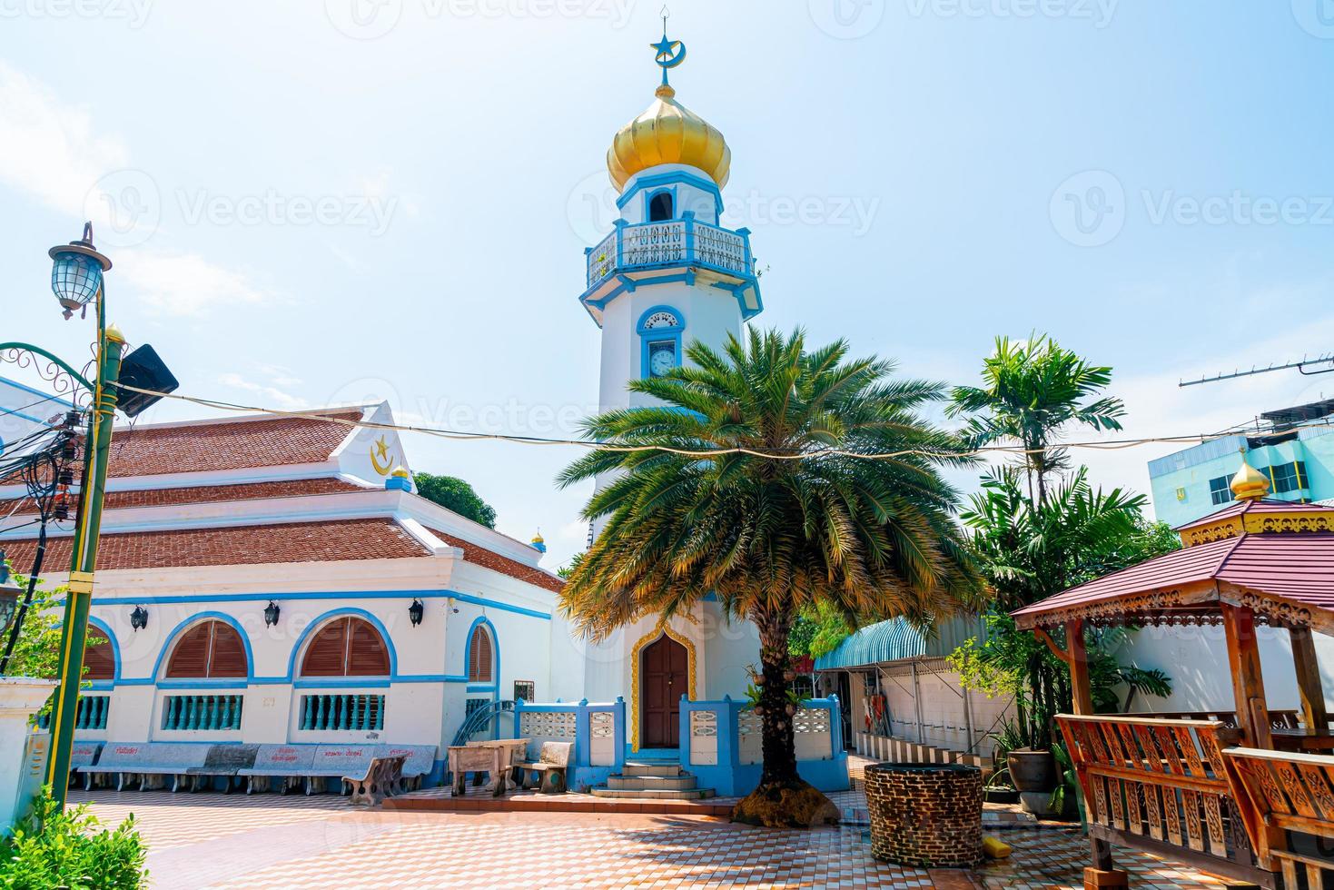 hermoso musjid asassul islam en songkla, tailandia foto