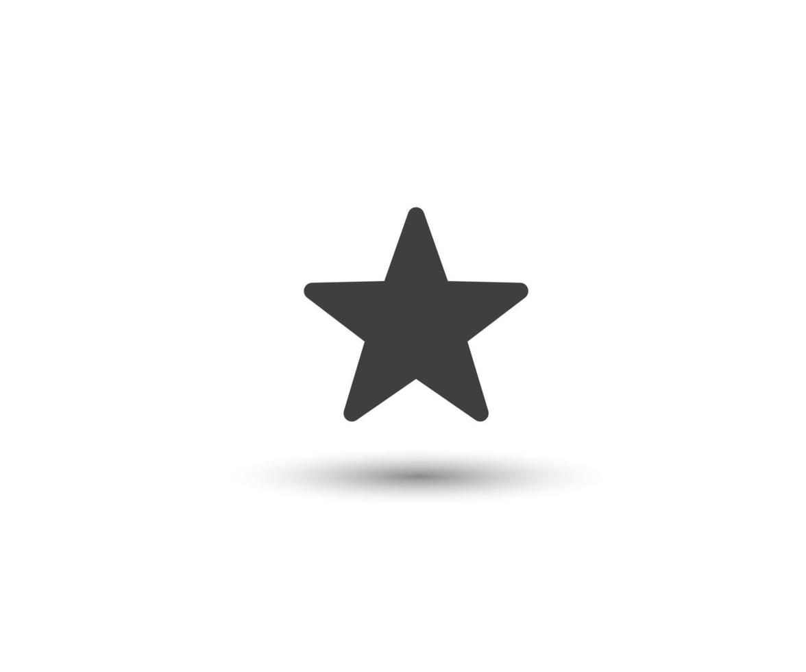 Black star icon vector