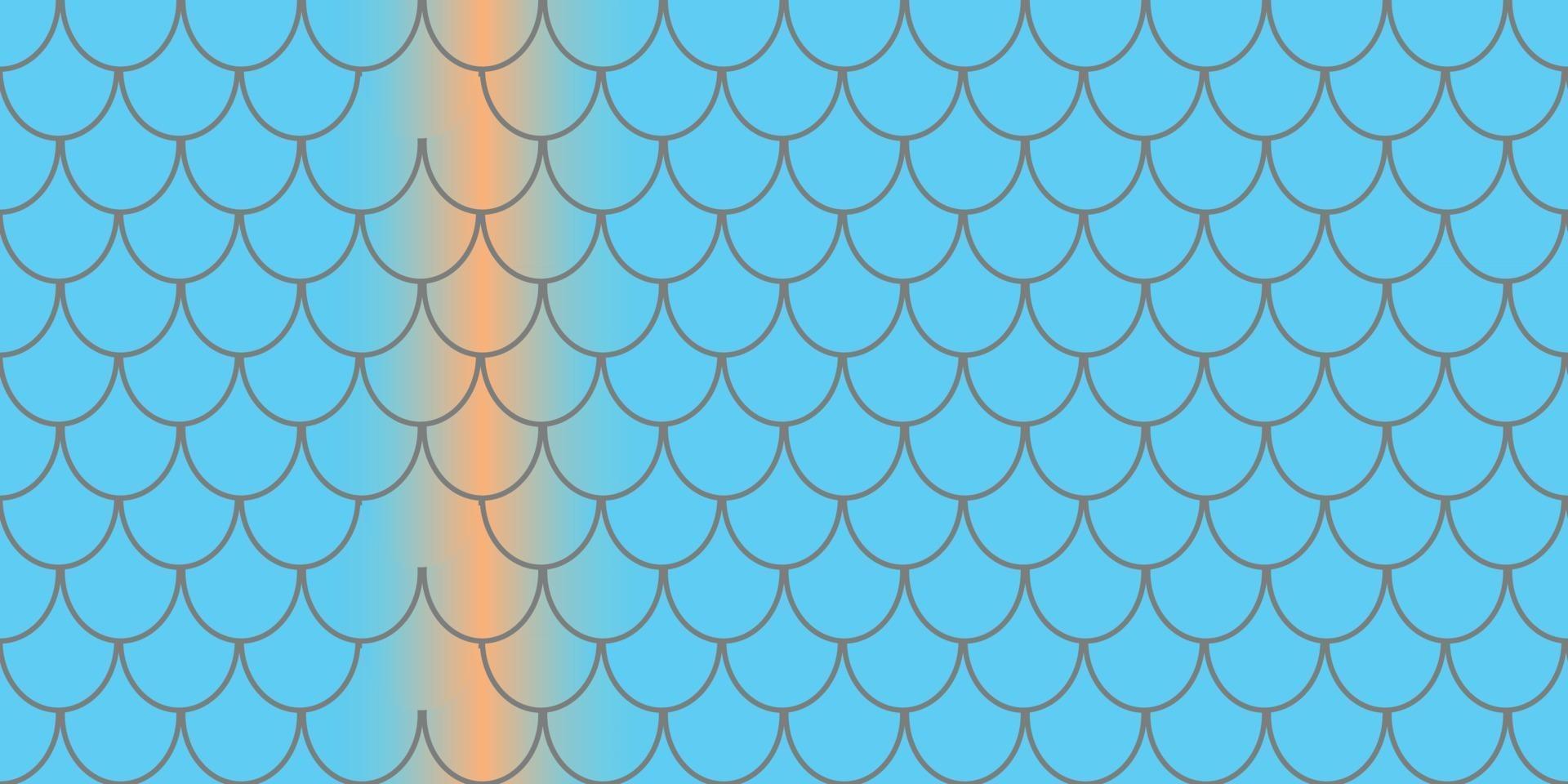 pattern with blue Fish skin pro vector