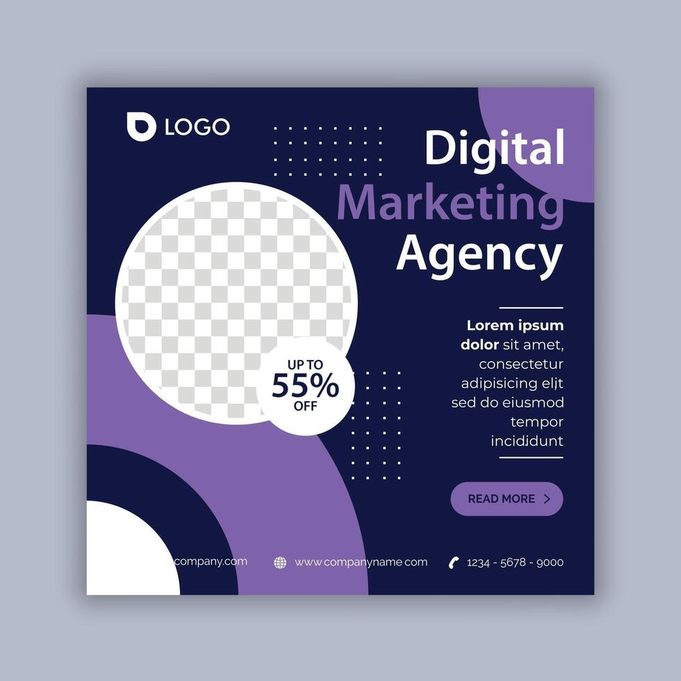digital marketing social media post, business marketing flyer design vector