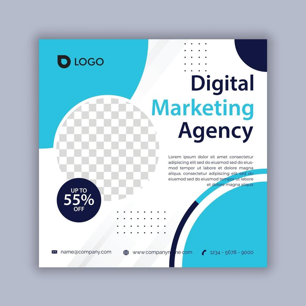 digital marketing social media post, business marketing flyer design vector