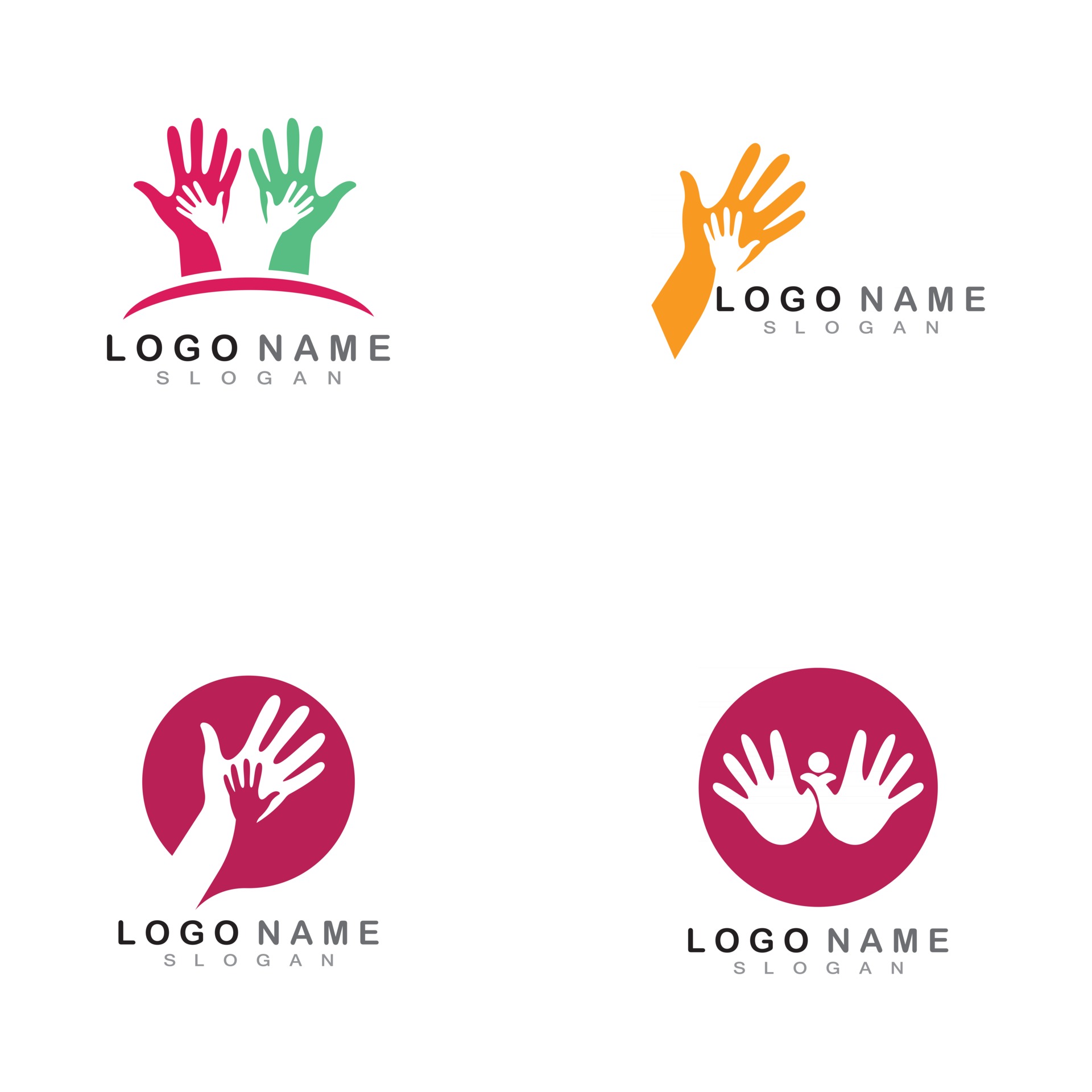 Hand Help Logo and symbol vector 2995502 Vector Art at Vecteezy