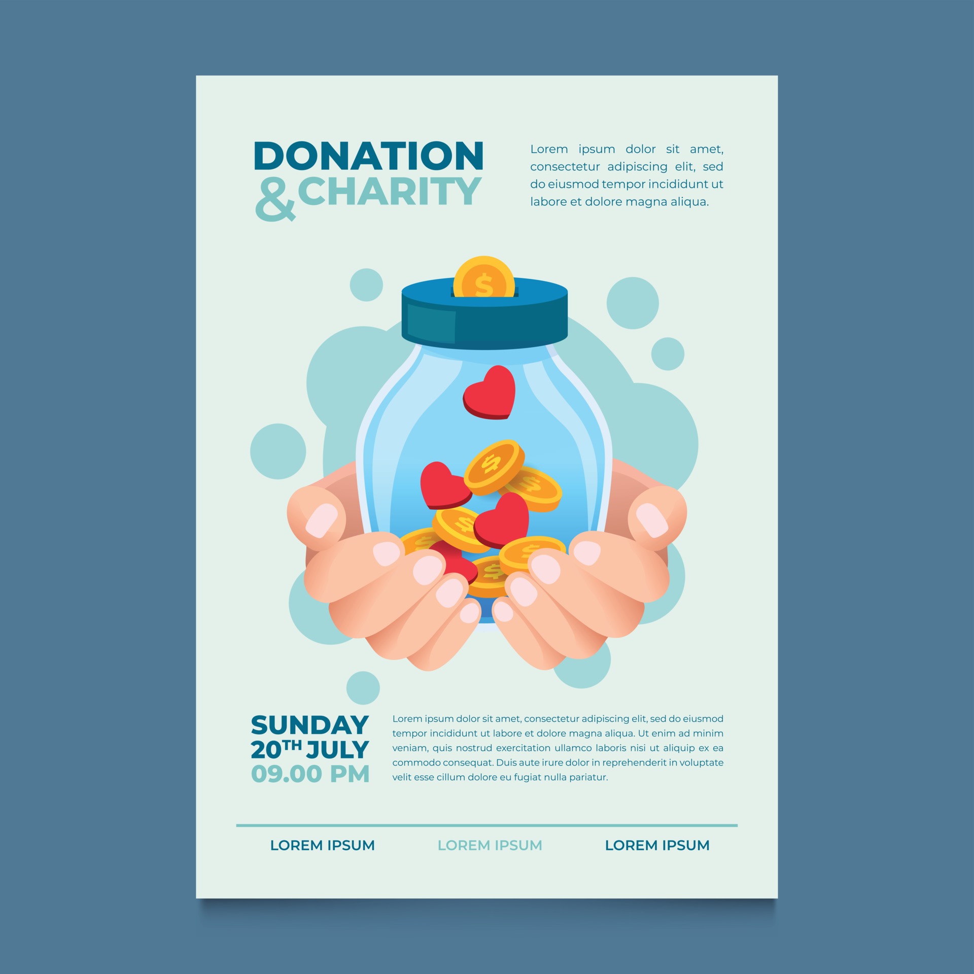 Charity Poster Vector Art Icons And Graphics For Free Download