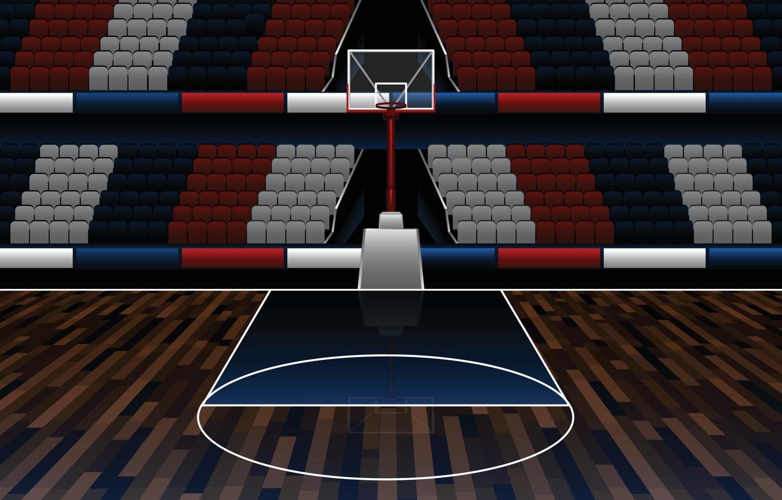 Basket Ball Hall Background Concept vector