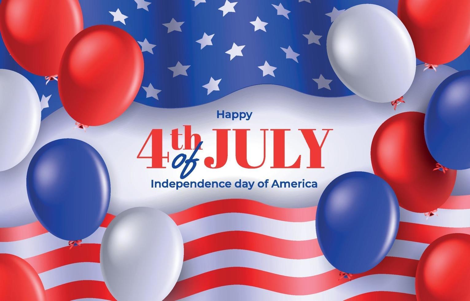 United States of America Independence Day Background vector