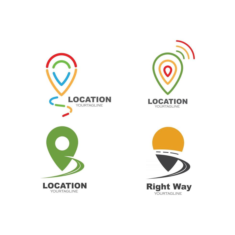 Location point Logo vector illustration