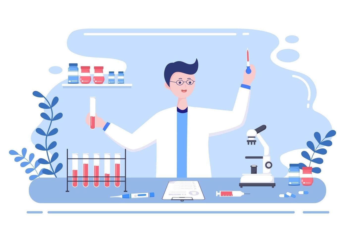 Medical Health Check up Background vector