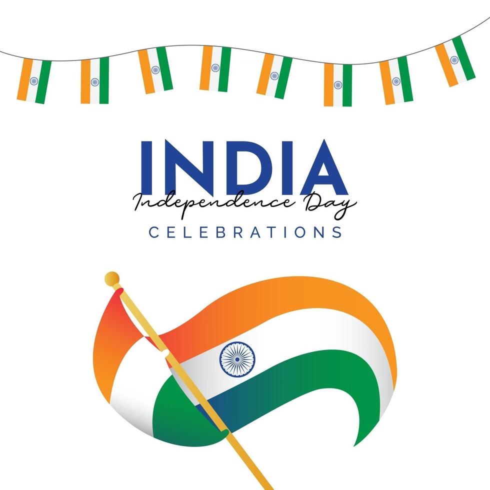 India independence day banner template. vector