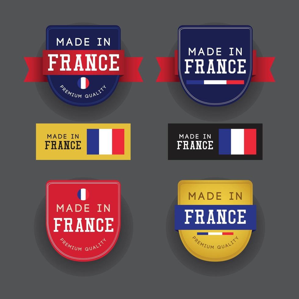 Made in France design template illustrations. vector