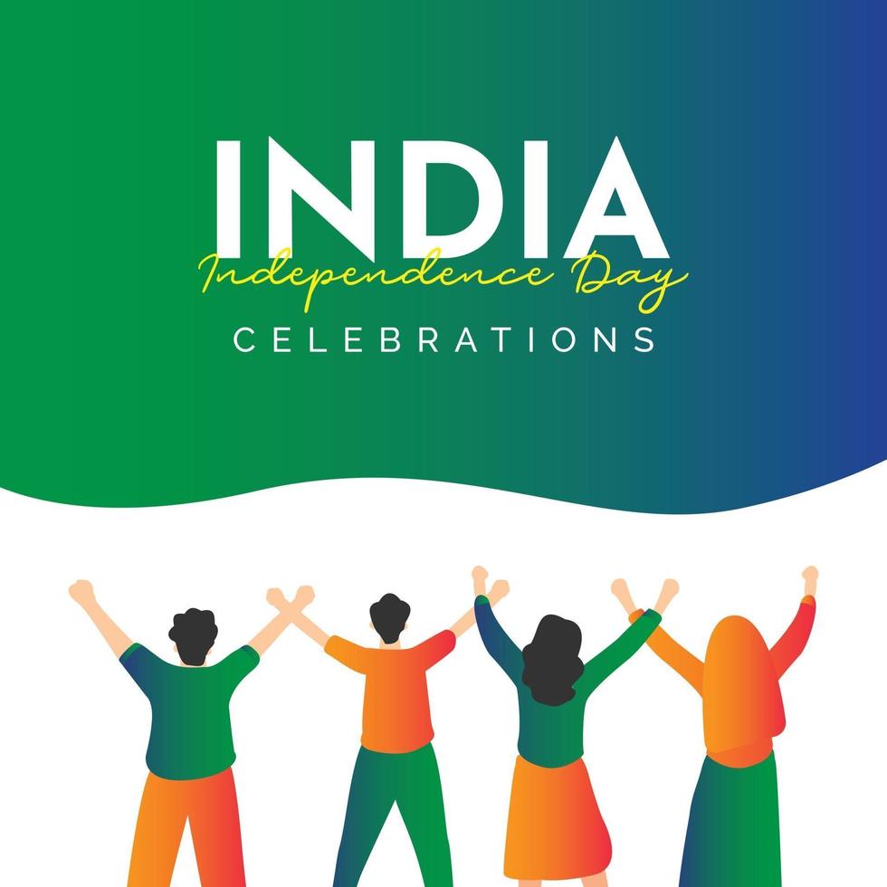 India independence day banner template. vector