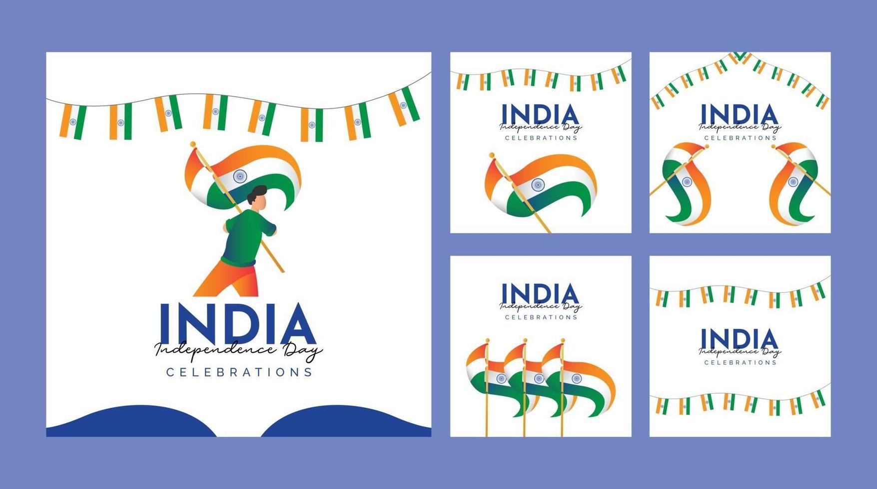India independence day design template. vector