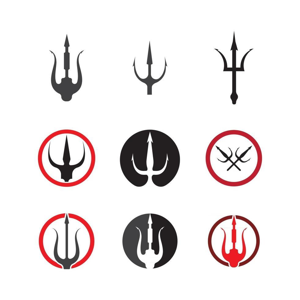 Trident Logo Template vector