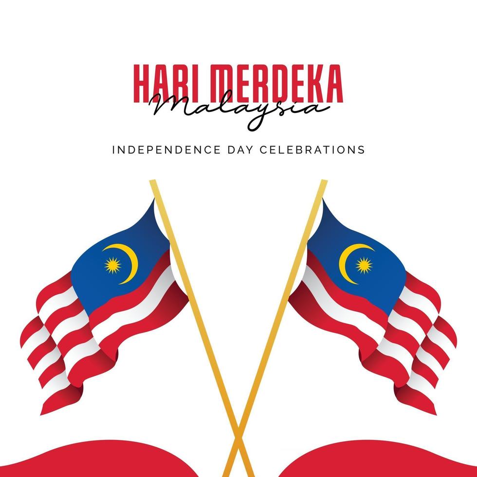 Malaysia independence day banners template. vector