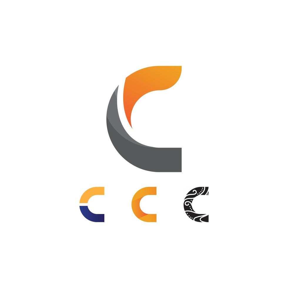 C logo for Vitamin and font C letter Identity and design business vector