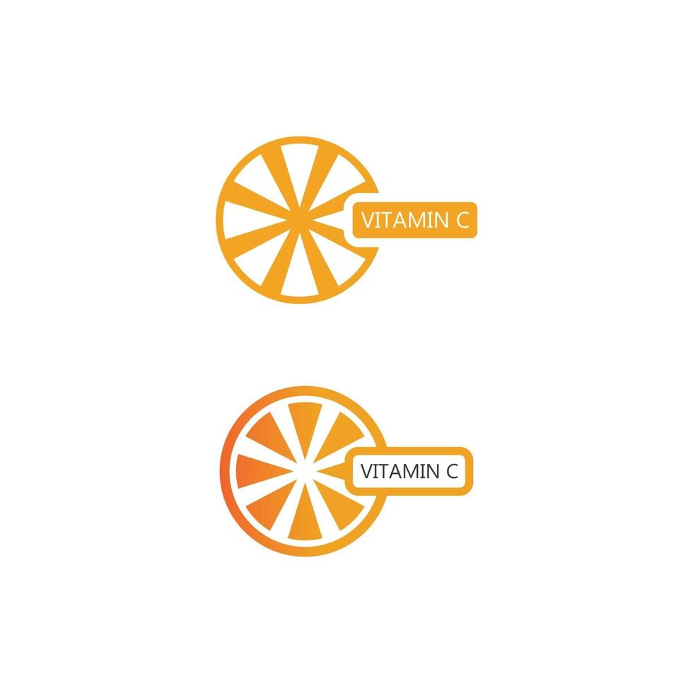 C logo for Vitamin and font C letter Identity and design business vector
