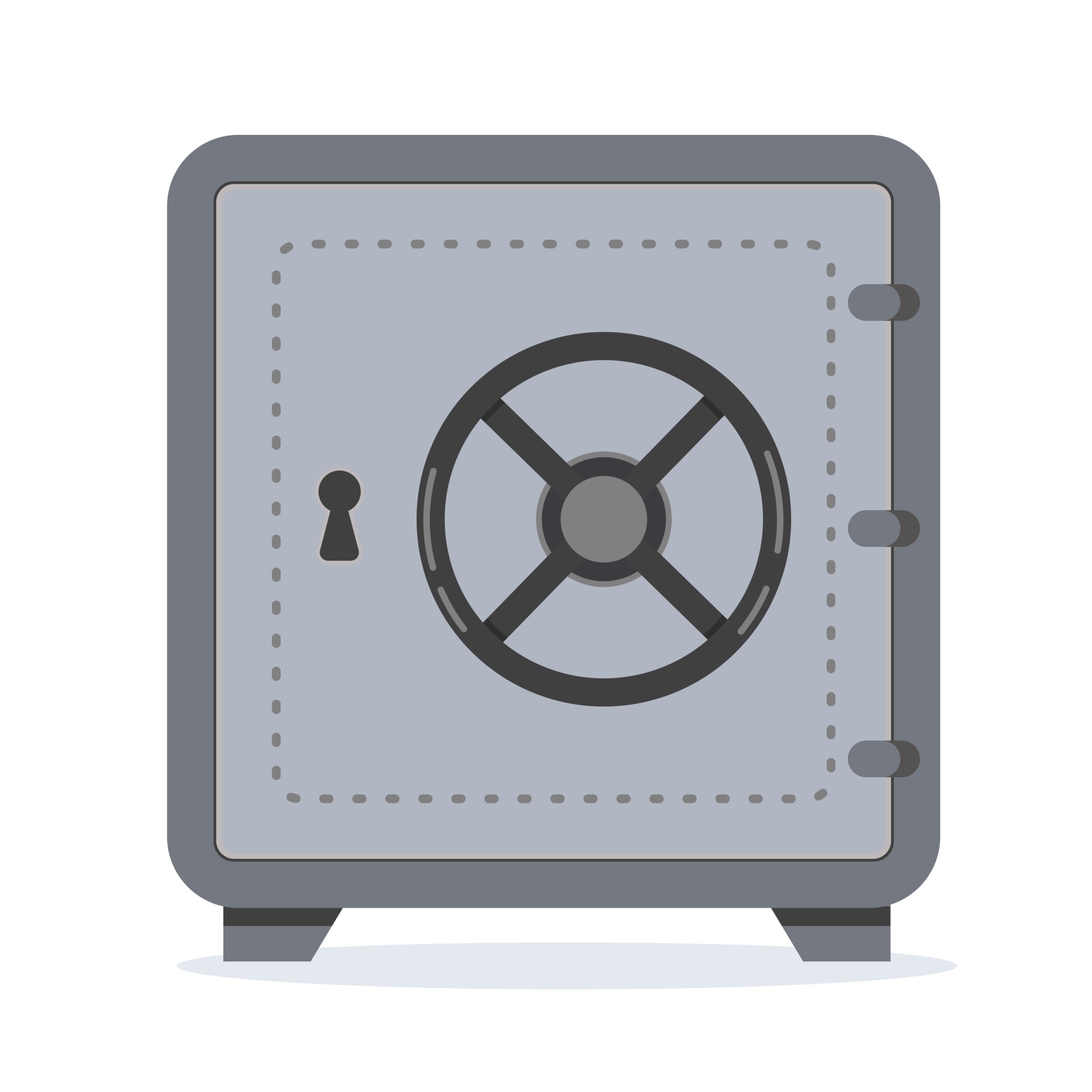 Bank safe box. Security cash savings and money protection 2996610