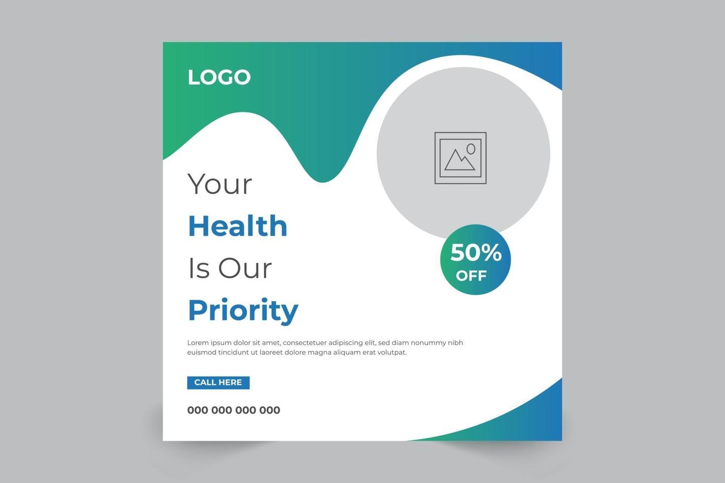 Creative Style Medical Banner Design For Your Promotion vector
