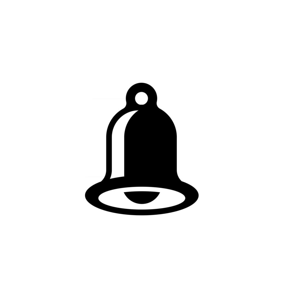 bell vector icon illustration black logo design isolated