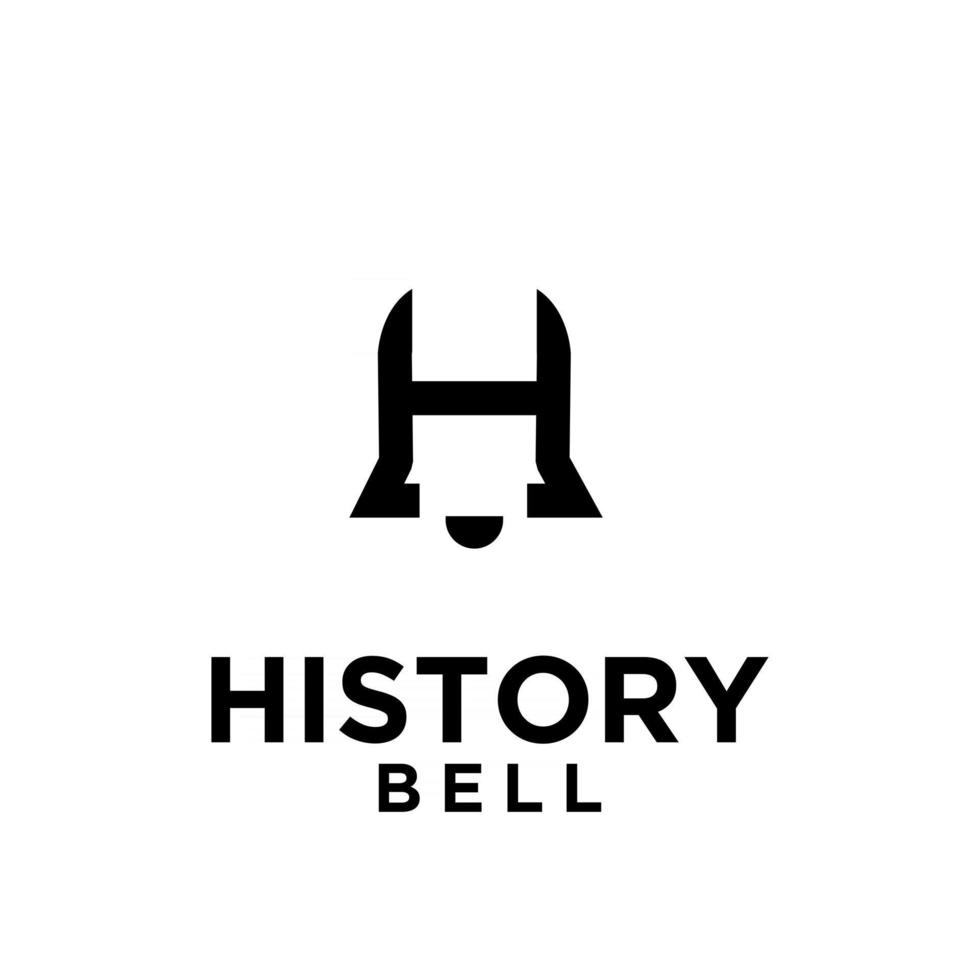 history bell letter logo monogram with initial capital h 2996793 Vector Art at Vecteezy