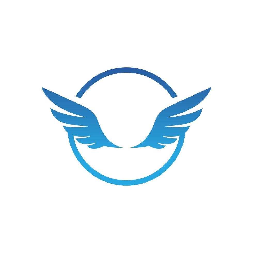 Falcon Wing Logo  vector icon design template