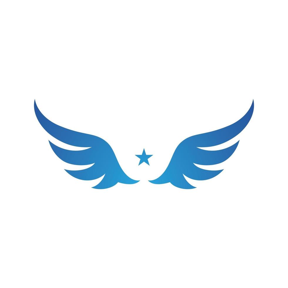 Falcon Wing Logo  vector icon design template