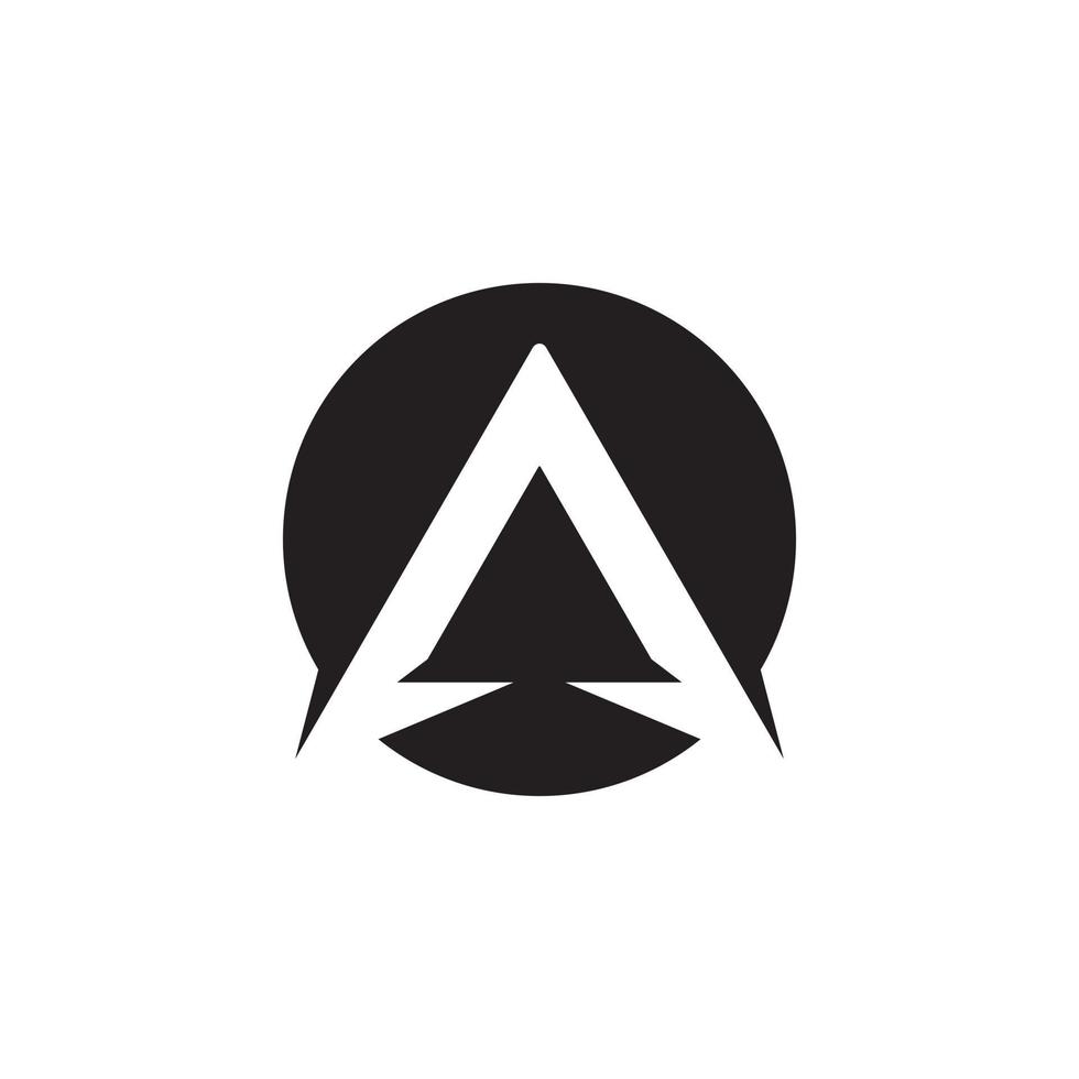A letter logo and business icon design vector
