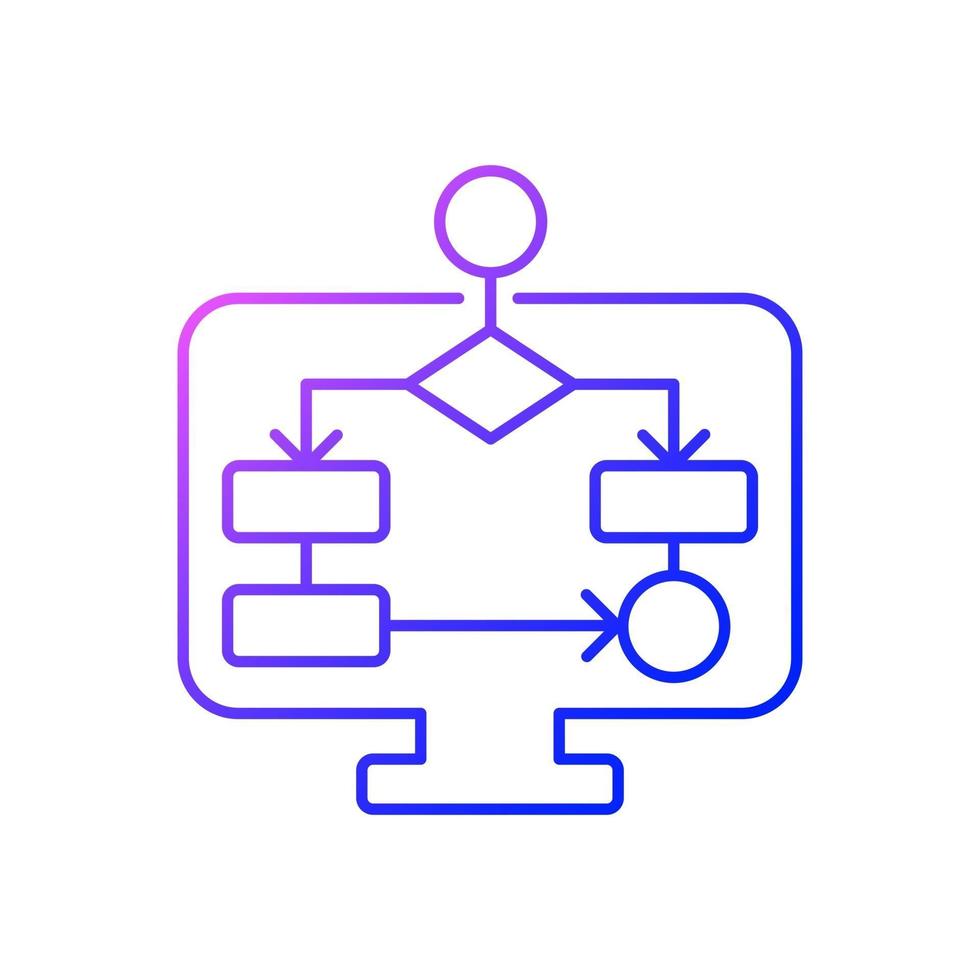 Task schemes gradient linear vector icon