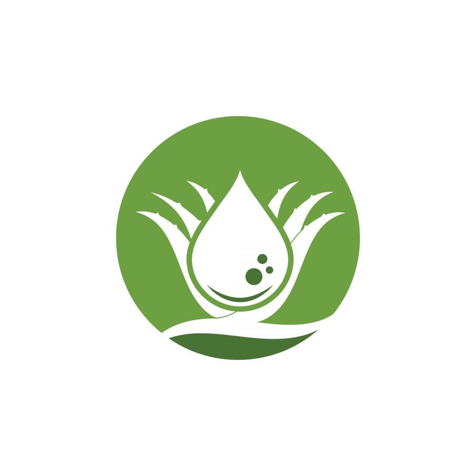 aloevera logo icon vector illustration design