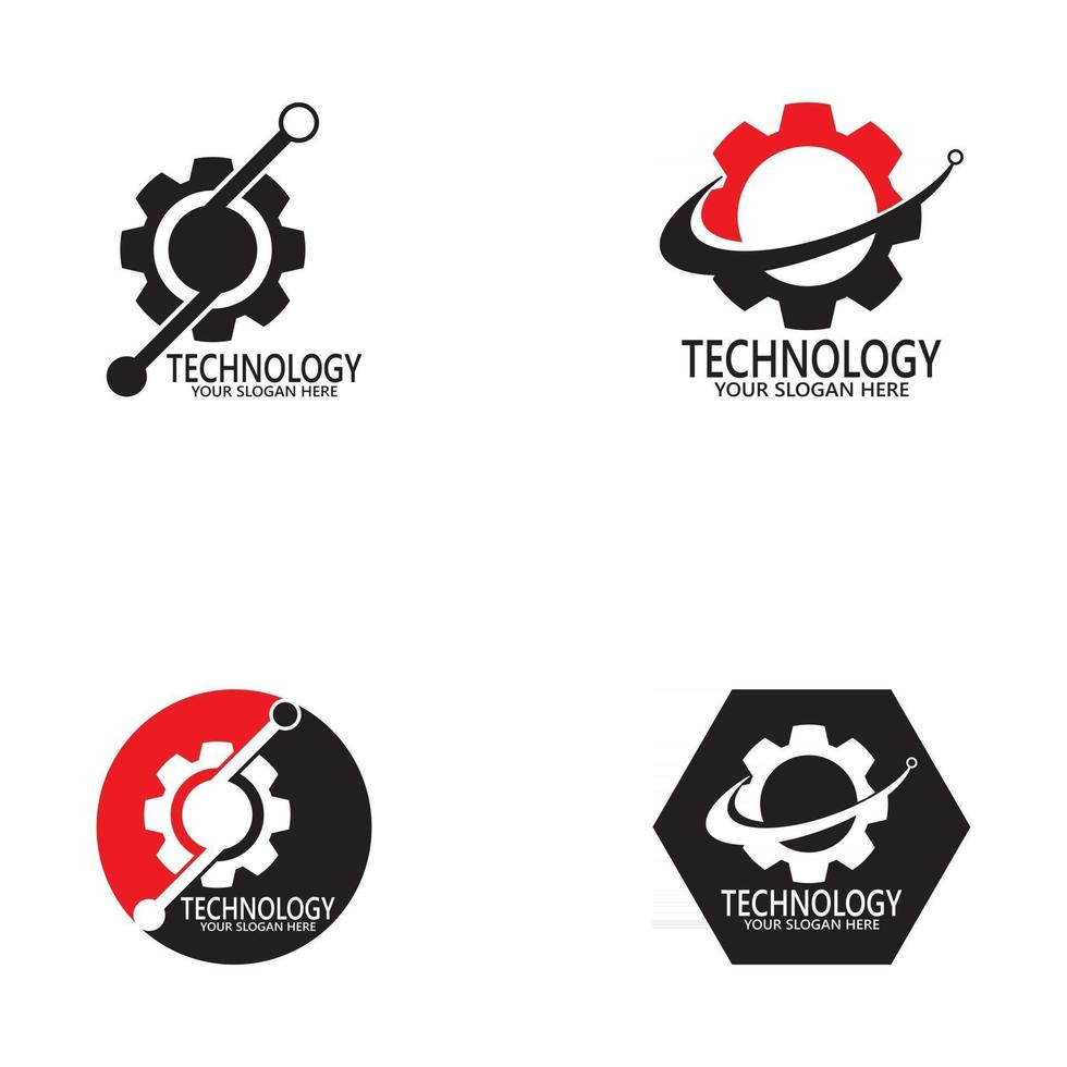 plantilla de vector de diseño de logotipo de tecnología empresarial