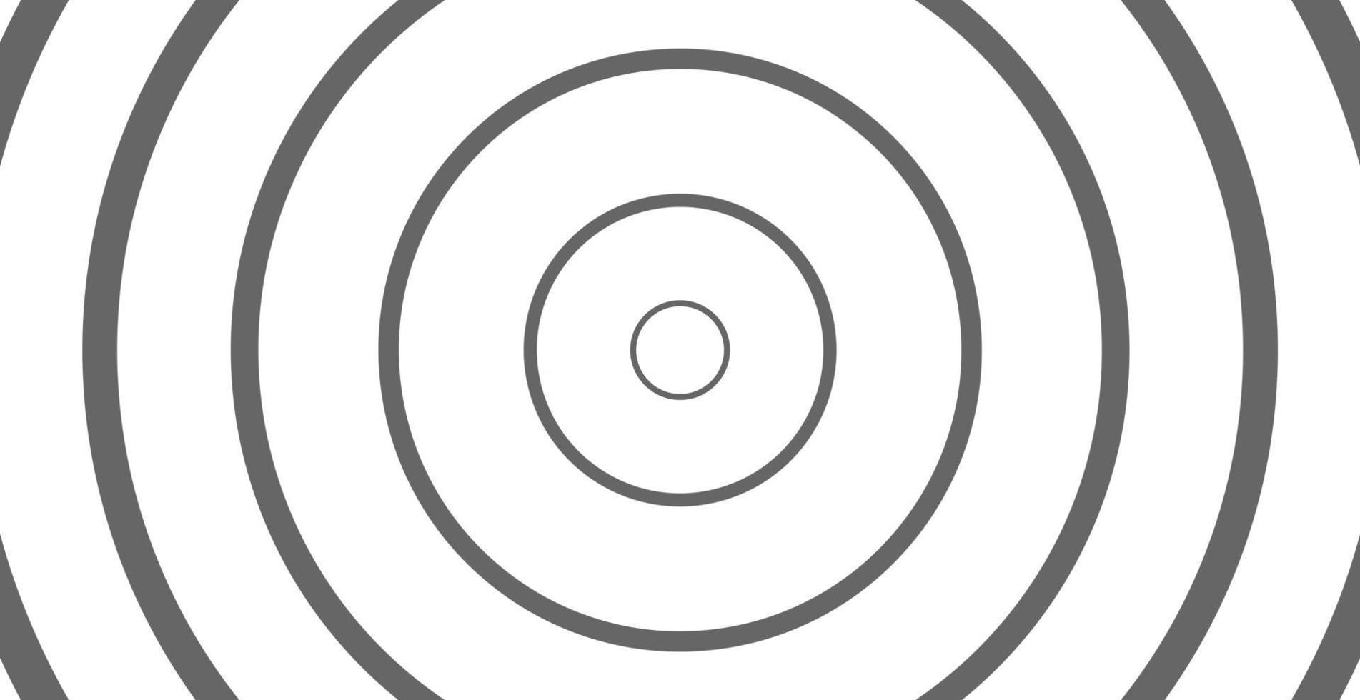 Concentric circle for sound wave. Abstract circle line pattern vector