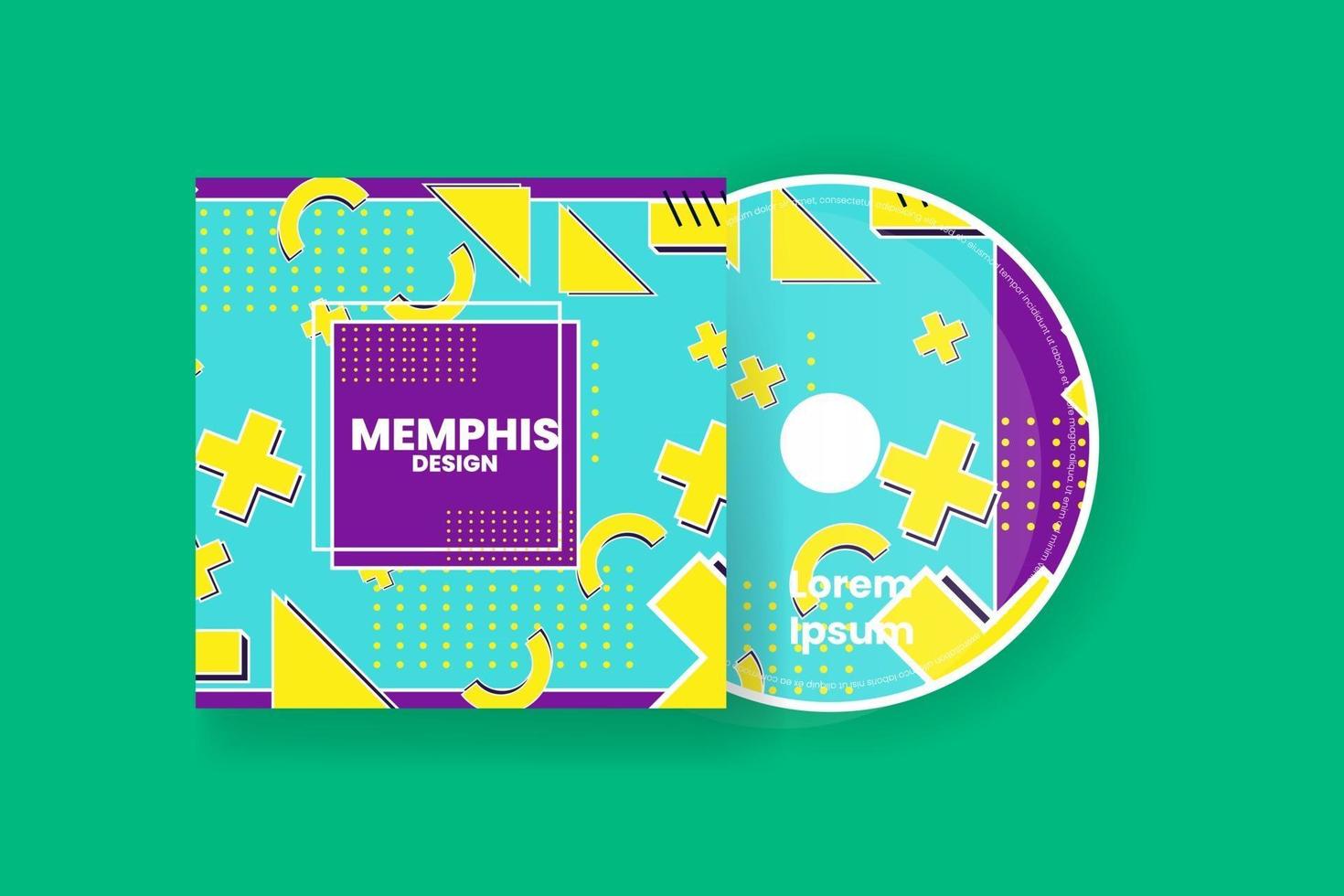 Cd cover design template. Abstract background Vector illustration.