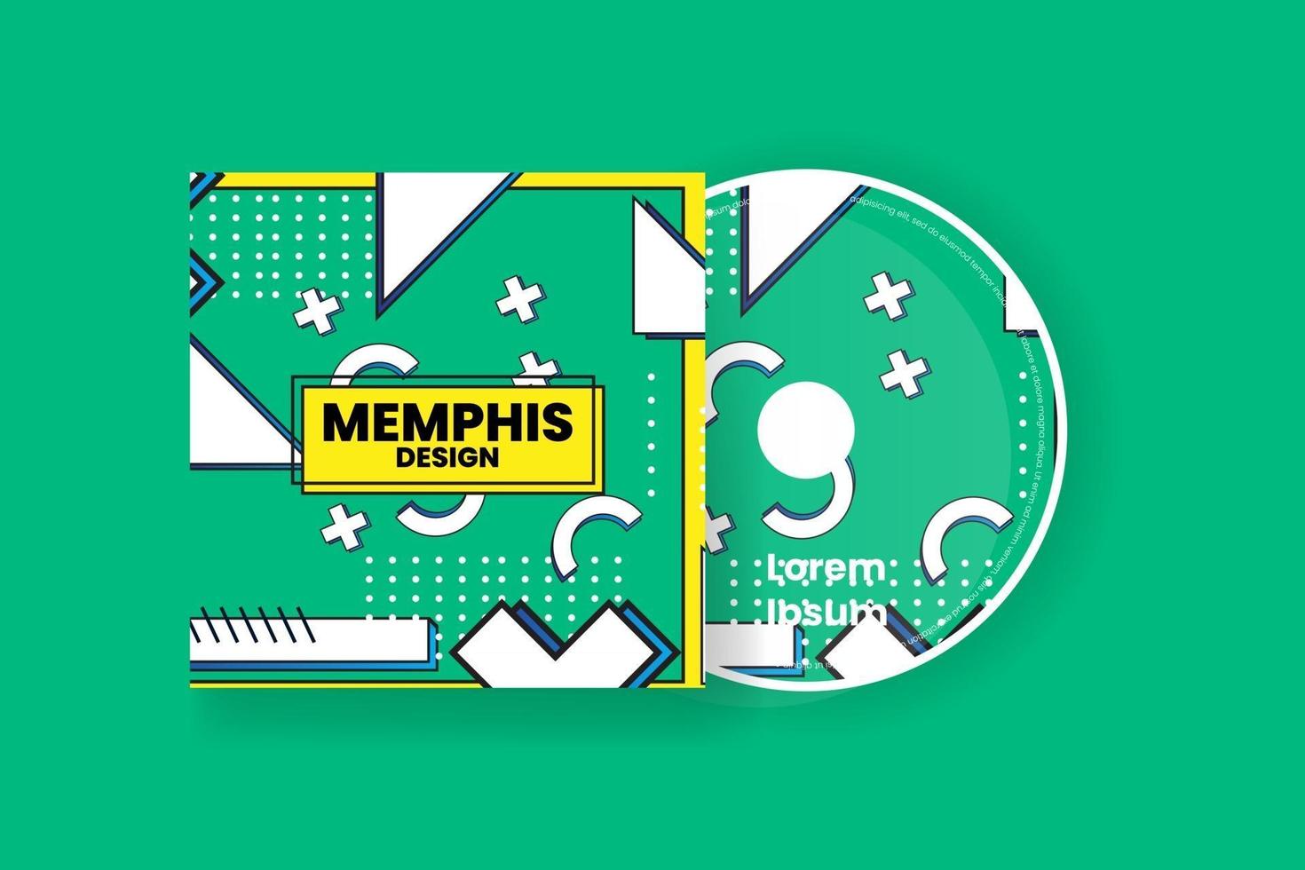 Cd cover design template. Abstract background Vector illustration.