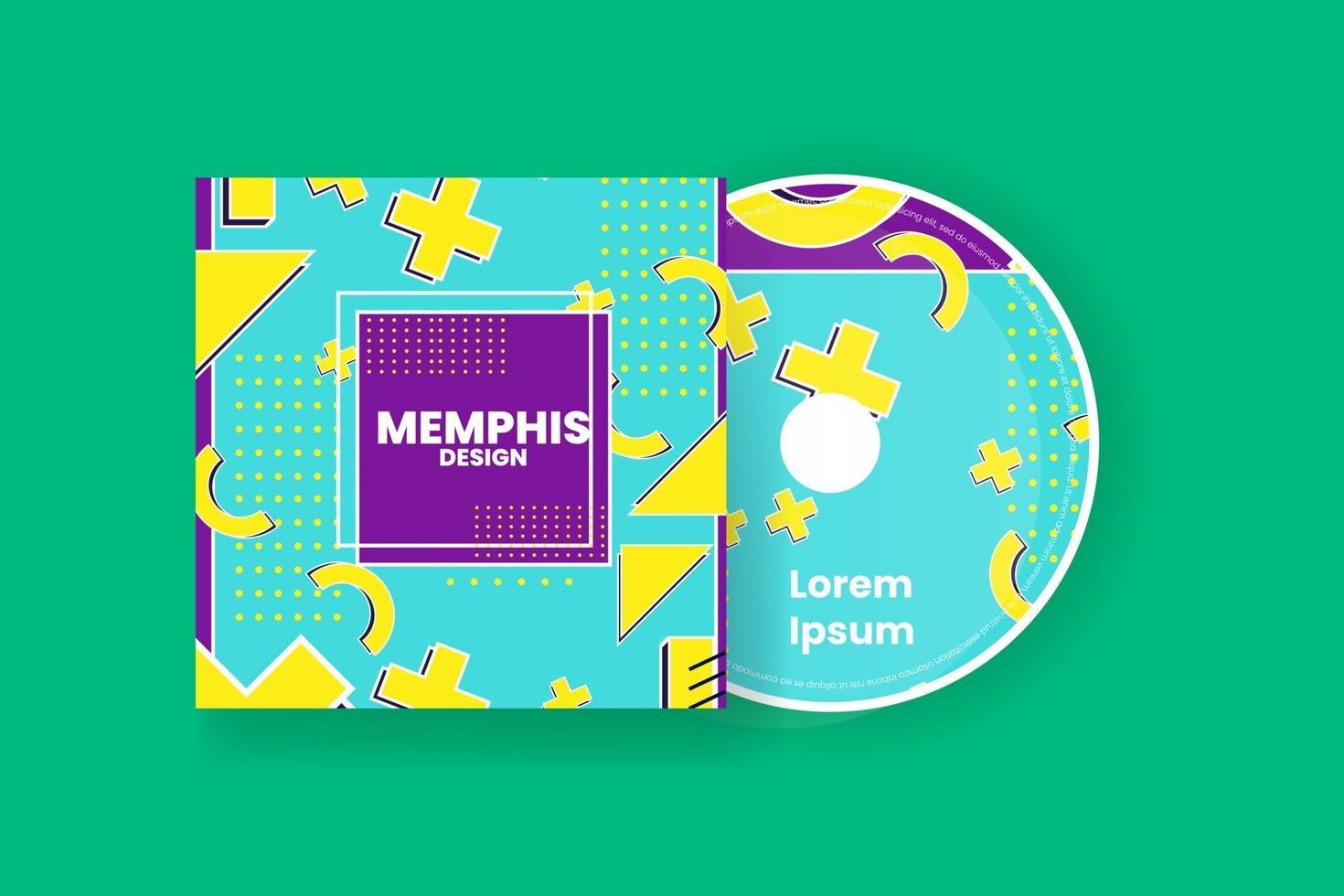 Cd cover design template. Abstract background Vector illustration.