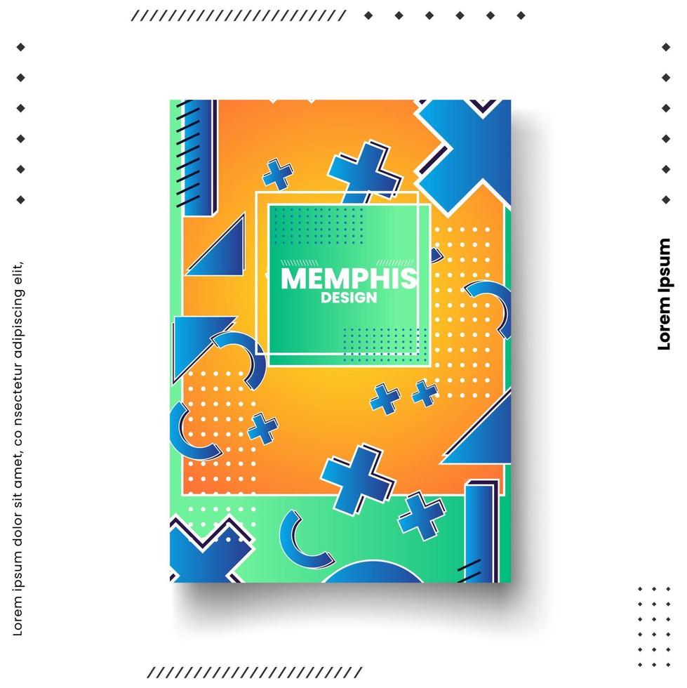 Cover design template set with abstract lines modern vector