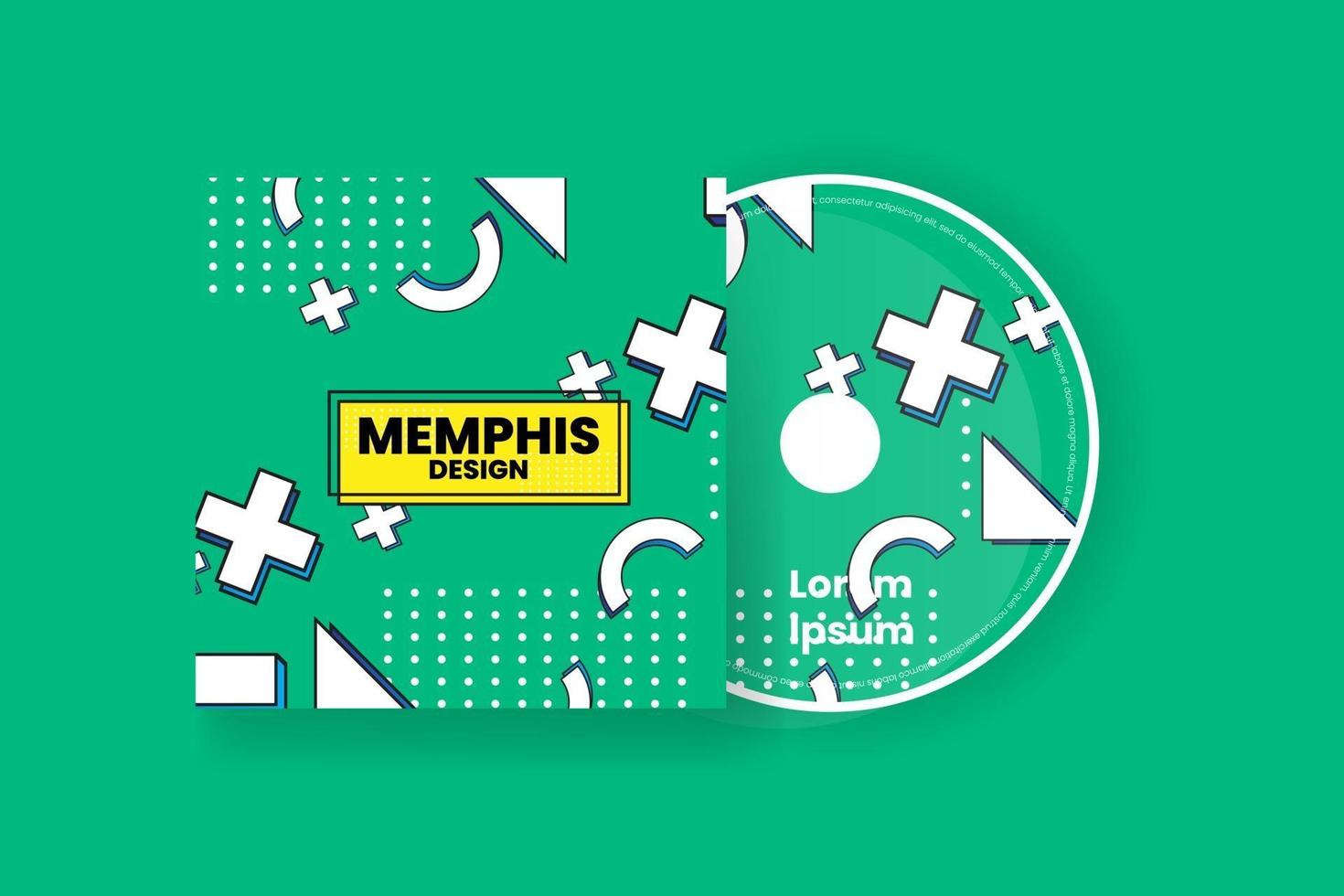 Cd cover design template. Abstract background Vector illustration.