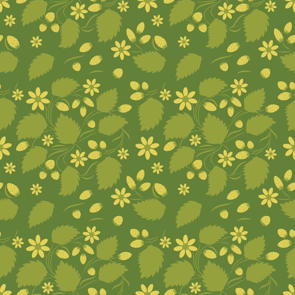 Folk flowers pattern Floral surface design Seamless pattern vector
